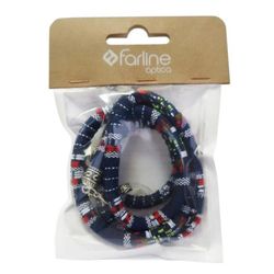 Farline Cordón de Tela Azul Étnico para Gafas