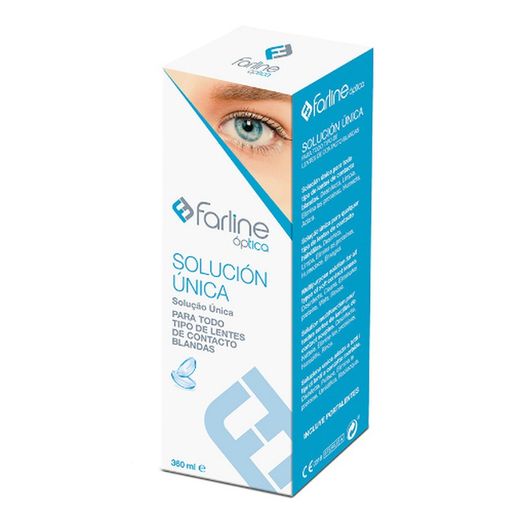 Farline Optica Lentilles de contact à solution unique 360 ml