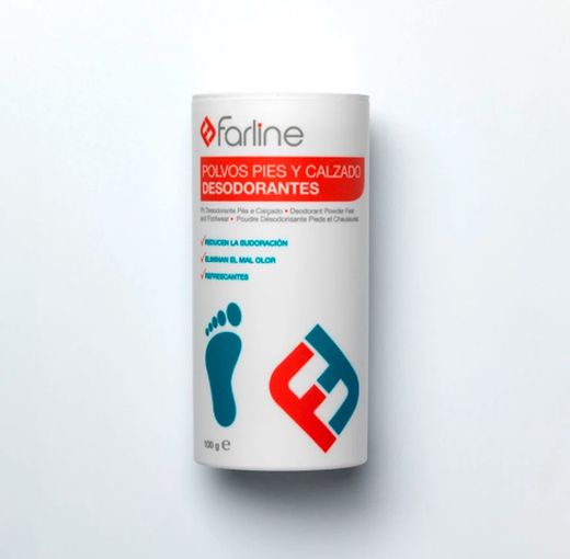 Farline Déodorant en Poudre pour Pieds et Chaussures 100 g