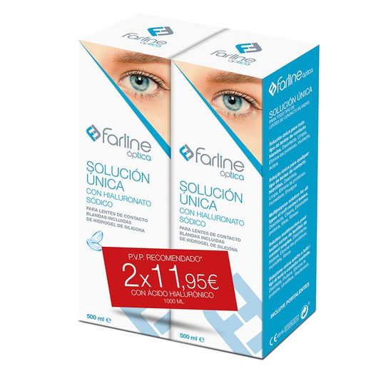 Farline Solución Única Con Ácido Hialurónico 2x500 ml