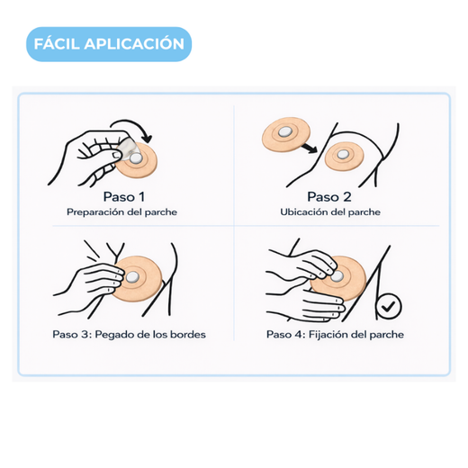 Farma Patch Parche Adhesivo para Sensor de Glucosa Negro 10 Unidades