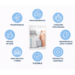 Farma Patch Parche Adhesivo para Sensor de Glucosa Negro 10 Unidades