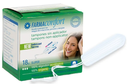 Farmaconfort Tampones Super Sin Aplicador 18 Unidades