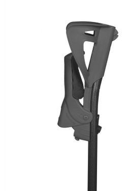 FDI France Medical Muleta Bastón Adulto Ergotech Puño Plegable Negra 1 Unidad