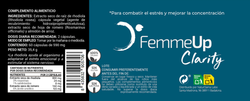 FemmeUp Clarity Contra la Niebla Mental 60 Cápsulas