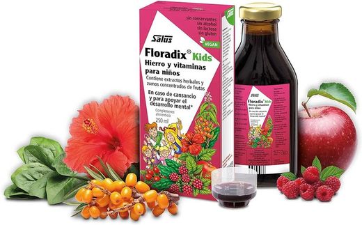 Floradix Kids Hierro y Vitaminas Para Niños 250 ml