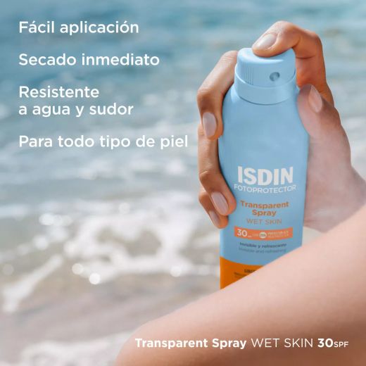 ISDIN Fotoprotector Transparent Spray Wet Skin SPF 30 250 ml