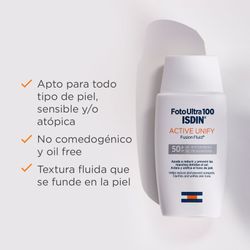 ISDIN Photo Ultra 100 Active Unify Fusion Fluid SPF 50+ 50 ml