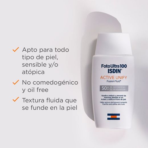 ISDIN Photo Ultra 100 Active Unify Fusion Fluid SPF 50+ 50 ml