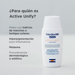 ISDIN Photo Ultra 100 Active Unify Fusion Fluid SPF 50+ 50 ml