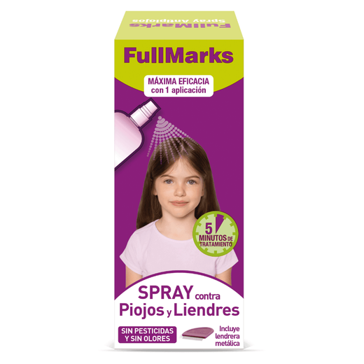 Fullmarks Spray Antipiojos y Antiliendres 150 ml
