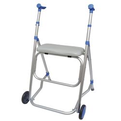 Garcia 1880 Andador de Aluminio con Ruedas y Asiento 2214