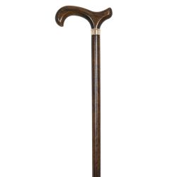 García 1880 Bastón Haya Marrón, Puño Madera Clásico | R. 1241