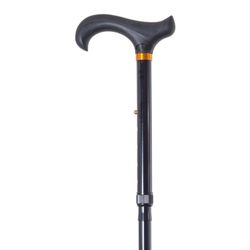 Garcia 1880 Baston Muletilla Plegable En Aluminio Negro, Puño Tacto Suave | R. 301