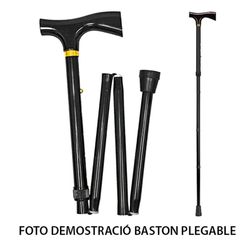 Garcia 1880 Baston Muletilla Plegable en Aluminio, Puño Plástico Negro | R. 164