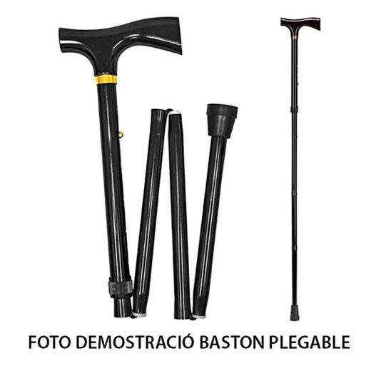 Garcia 1880 Baston Muletilla Plegable en Aluminio, Puño Plástico Negro | R. 164