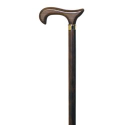 García 1880 Bastón Haya Marrón, Puño Madera Clásico | R. 119