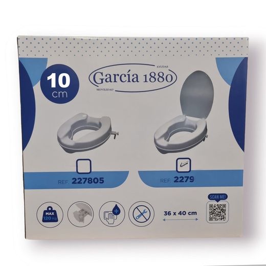 Garcia 1880 WC Riser With Lid | A. 2279