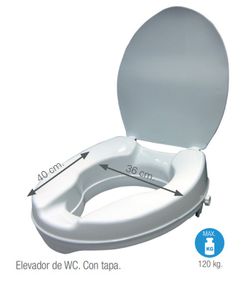 Garcia 1880 WC Riser With Lid | A. 2279