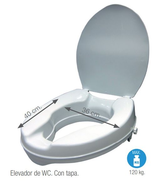 Garcia 1880 WC Riser With Lid | A. 2279