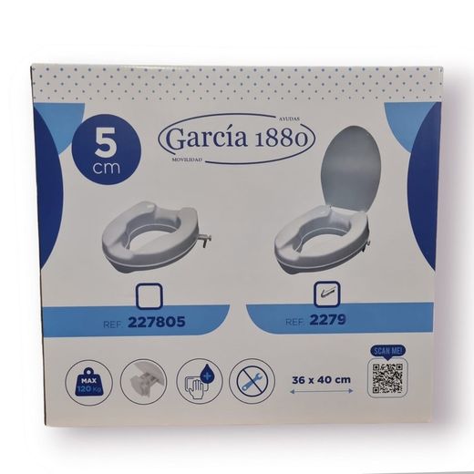 Garcia 1880 WC Riser With Lid | A. 2279