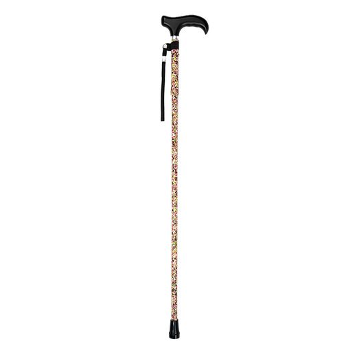 García 1880 Muletilla Plegable Mini Flores Puño Madera Negro | R. 332