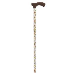 García 1880 Muletilla Plegable Puño Tacto Suave Marrón Verde Flores | R. 286