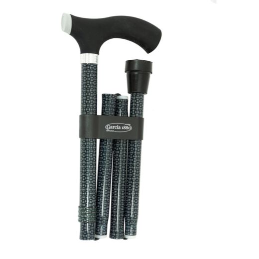 García 1880 Muletilla Plegable Puño Tacto Suave Negro Estampado Negro | R. 287