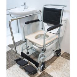 Garcia 1880 Silla con Inodoro y Ruedas Acolchada R. 2230