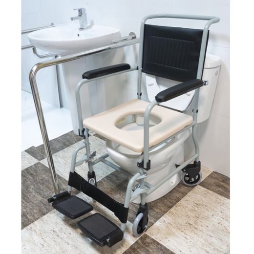 Garcia 1880 Silla con Inodoro y Ruedas Acolchada R. 2230