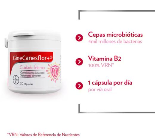 GineCanesflor Cuidado Intimo 30 Capsulas
