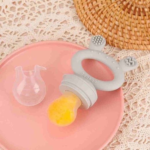 HAAKAA Anti-Choke and Teether Feeder (avec couvercle de sac avec trous) ROSE BHK129-P