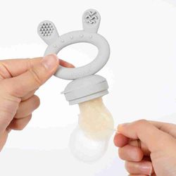 HAAKAA Anti-Choke and Teether Feeder (avec couvercle de sac avec trous) ROSE BHK129-P