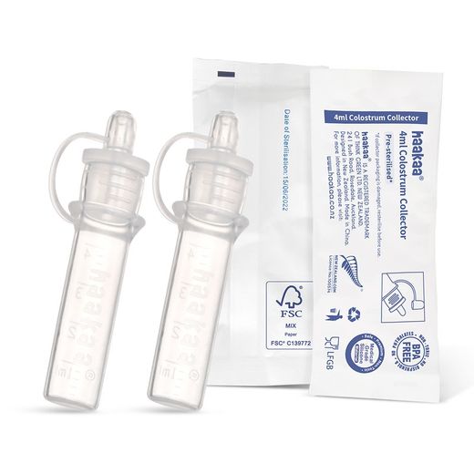 HAAKAA SET Deux collecteurs de colostrum pré-stérilisés MHK142
