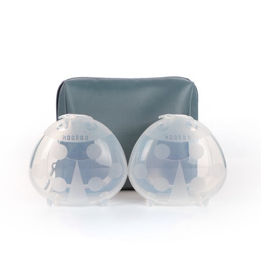 HAAKAA SET Deux collecteurs de lait coccinelle + trousse de toilette MHK144