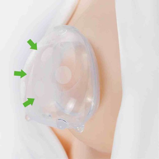 HAAKAA SET Deux collecteurs de lait coccinelle + trousse de toilette MHK144