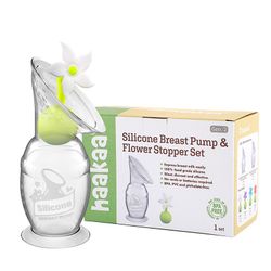 HAAKAA Set Recolector de leche 150 ml + Tapón Flor Blanca GBHK011
