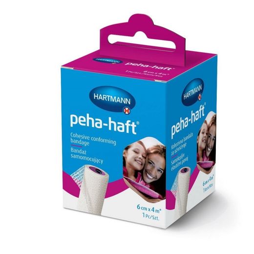 Hartmann Peha-Haft Elastic Cohesive Bandage White 6 cm x 4