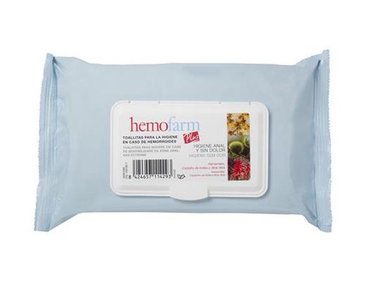 Hemofarm Plus Toallitas Higiene Anal 60 unidades