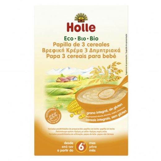 Holle Papilla 3 Cereales 250 G