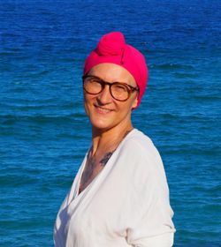 Cachecol de oncologia iBBIBBI Fuchsia