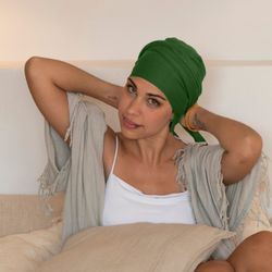 iBBIBBI Pañuelo Oncológico Verde Botella