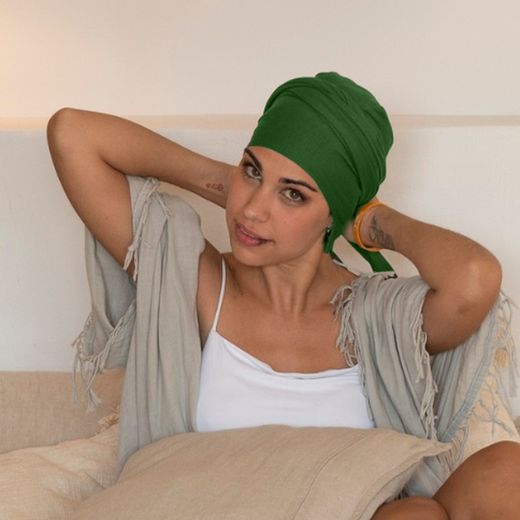 iBBIBBI Pañuelo Oncológico Verde Botella