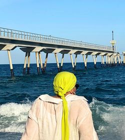 Cachecol de oncologia verde limão iBBIBBI