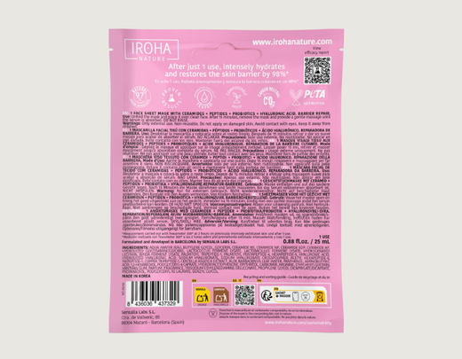 Iroha Nature Mascarilla Reparadora Barrera con Ceramidas