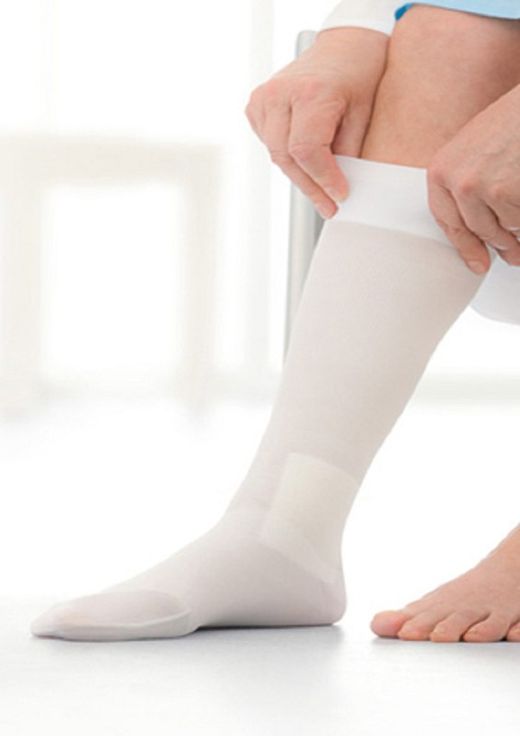 Jobst UlcerCare Calcetín Compresión Ligera 3 Calcetines Blancos