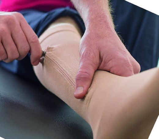 Jobst UlcerCare Sock + Stocking AD Classe 3 (40 mmHg) com zíper