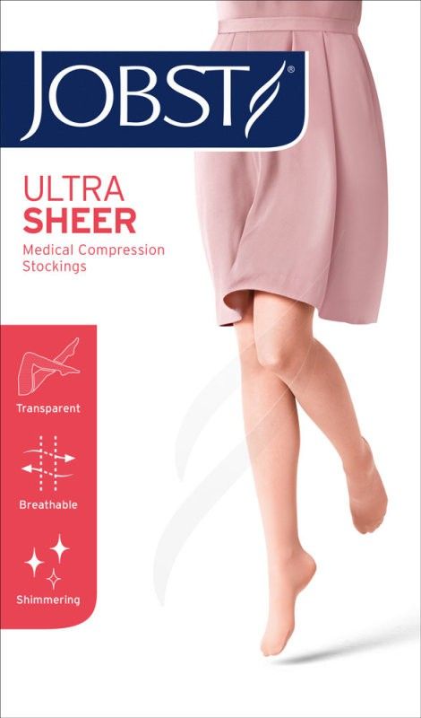 Jobst UltraSheer AG Media Larga Compresión Normal CCL2