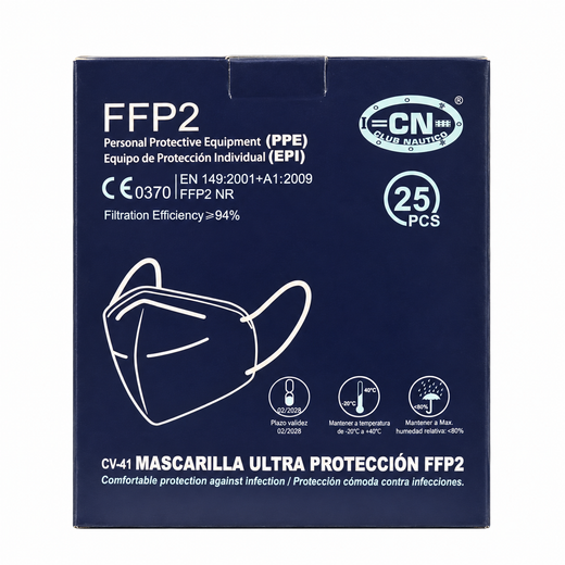 CN Club Náutico Mascarilla Ultra Protección FFP2 NR 25 Unidades