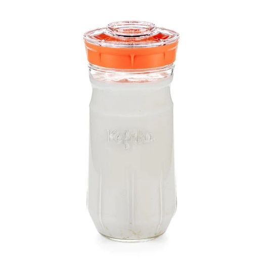 Kefirko Kefir Maker Fermentador de Kefir 1400 ml + Nodulos deshidratados de Kefir de Leche Ecologicos (1 gr)